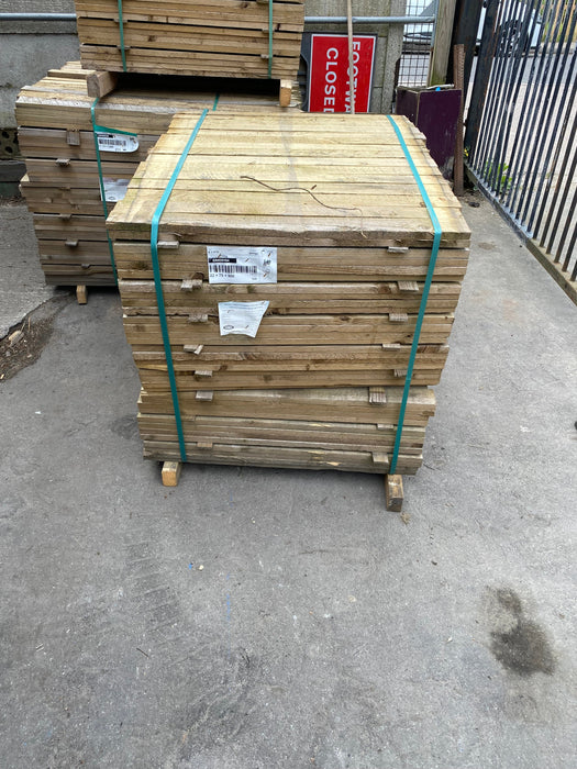 Picket Fence Palisade 22x75mm - 1.2m (4ft) Pointed Top Pickets 💥£1.50 Each💥