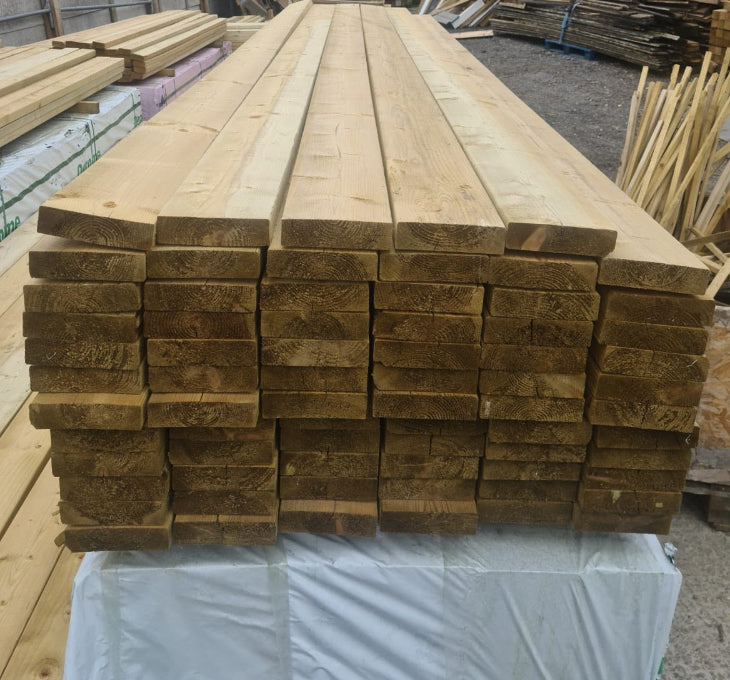 🆑 Clearance Sale 🆑 C24 Structural Grade Treated Timber 150 x 47 x 3.6m (6x2) 💥£12.50💥
