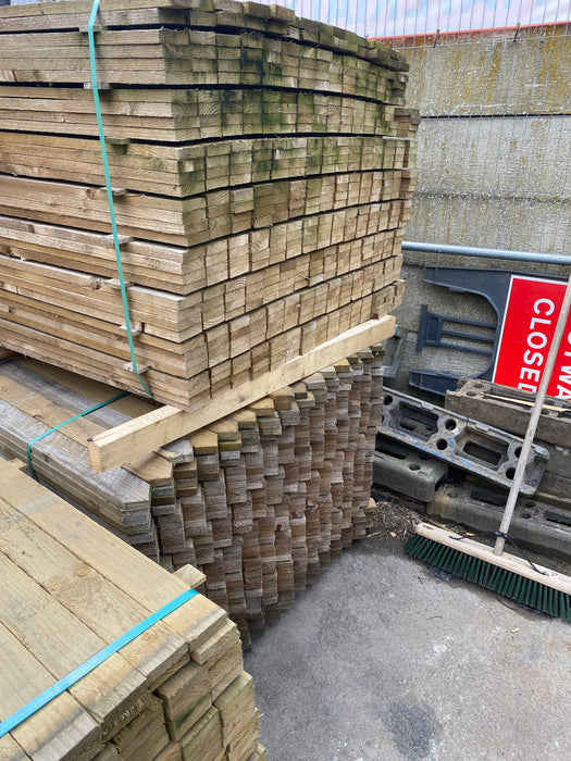 Picket Fence Palisade 22x75mm - 1.2m (4ft) Pointed Top Pickets 💥£1.50 Each💥