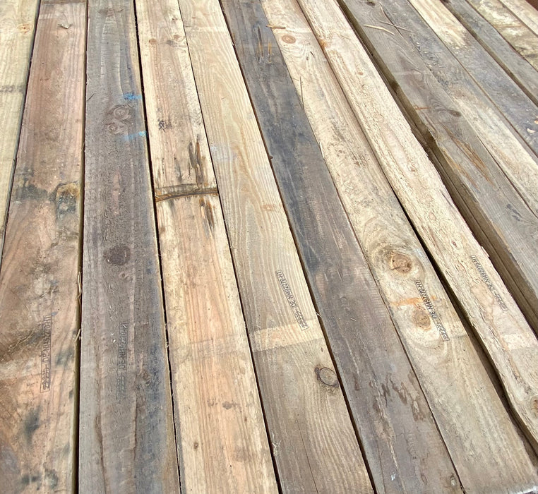 Bulk Buy Pack Of 50 x Heat Treated Larch Rustic Planks - 3m x 115mm x 20mm (4x1) 💥£195 Inc Vat💥 Perfect For DIY Wood Making sheds, decking, cladding, fencing, animal pens and so much more.