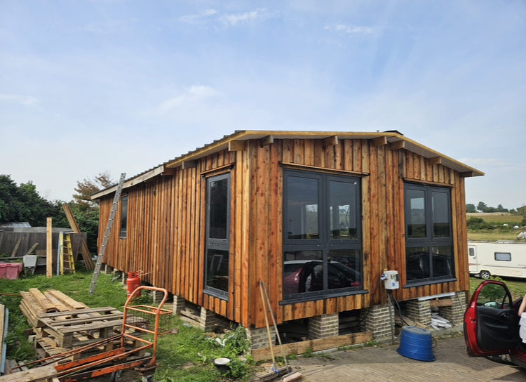 π Clearance Sale π Pack Of 50 Mixed Width Lengths Of Rustic Larch Planks - 3m Long x 5-10 Inch wide π₯Β£150π₯ Waney Edge Planks