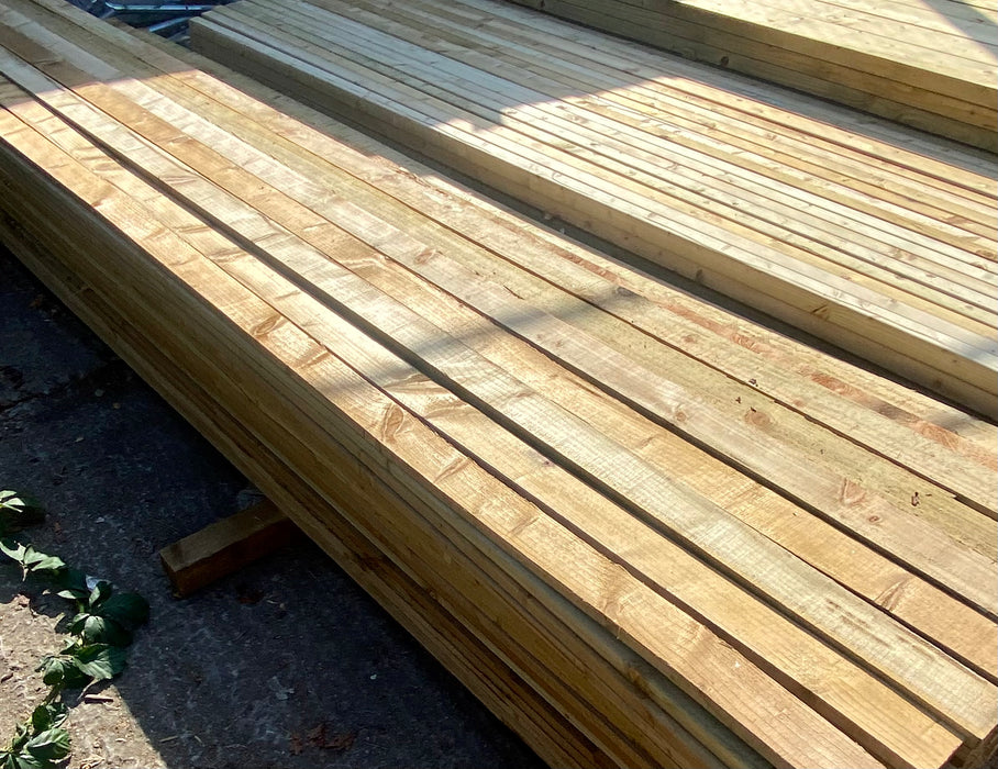 🆑 Clearance Sale 🆑 BULK BUY - Pack Of 36 x Sawn Treated Timber 75x19mm (3x1) 3.6m 💥£100💥