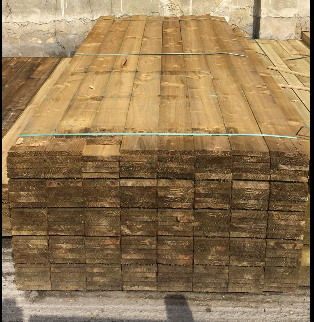 BULK BUY - Pack Of 50 x Pressure Treated Timber Gravelboards 150 x 22 x 2400mm (6x1) - £250 inc vat