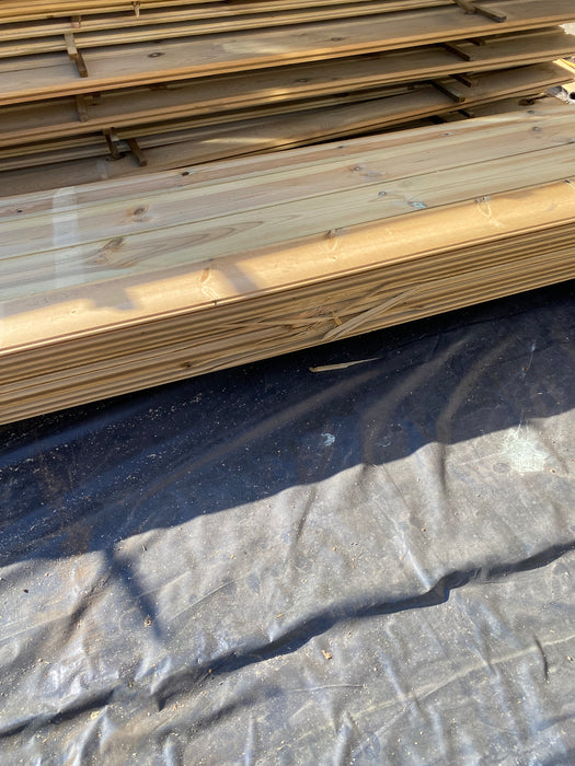 π Clearance Bundle π 55 x Lengths Of Pressure Treated TGV Cladding - 120mm x 12mm-  4.2m (approx 20% are damaged see pictures) π₯Β£275 The Lotπ₯