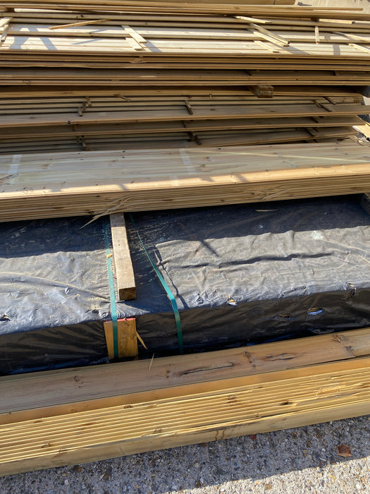 π Clearance Bundle π 55 x Lengths Of Pressure Treated TGV Cladding - 120mm x 12mm-  4.2m (approx 20% are damaged see pictures) π₯Β£275 The Lotπ₯