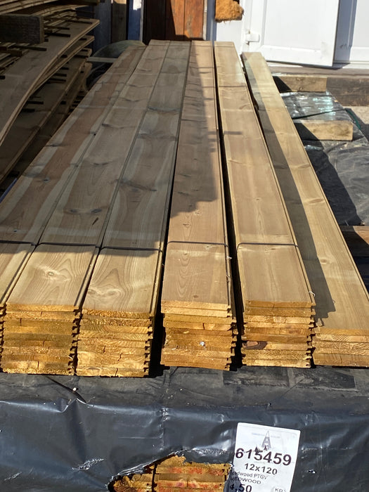 π Clearance Bundle π 55 x Lengths Of Pressure Treated TGV Cladding - 120mm x 12mm-  4.2m (approx 20% are damaged see pictures) π₯Β£275 The Lotπ₯