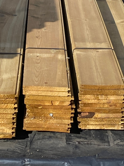 π Clearance Bundle π 55 x Lengths Of Pressure Treated TGV Cladding - 120mm x 12mm-  4.2m (approx 20% are damaged see pictures) π₯Β£275 The Lotπ₯
