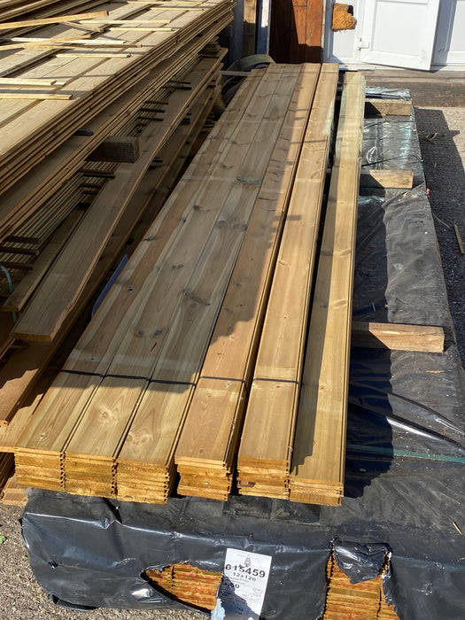 π Clearance Bundle π 55 x Lengths Of Pressure Treated TGV Cladding - 120mm x 12mm-  4.2m (approx 20% are damaged see pictures) π₯Β£275 The Lotπ₯