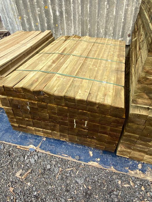 Featheredge Cladding 100mm x 1800mm Fence Panel Slats Treated - £1.25 Each Inc Vat