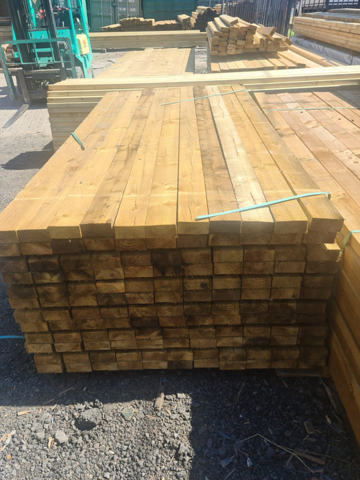 BULK BUY - Pack Of 25 x C24 Structural Grade Treated Timber 100x47 x 3m (4x2) 💥£195 Inc Vat💥