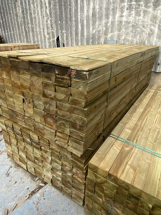 🎈Summer Sale🎈 Pressure Treated Featheredge Cladding 125 x 2400mm - Fence Panel Cladding 💥£2.20 Each Inc Vat💥