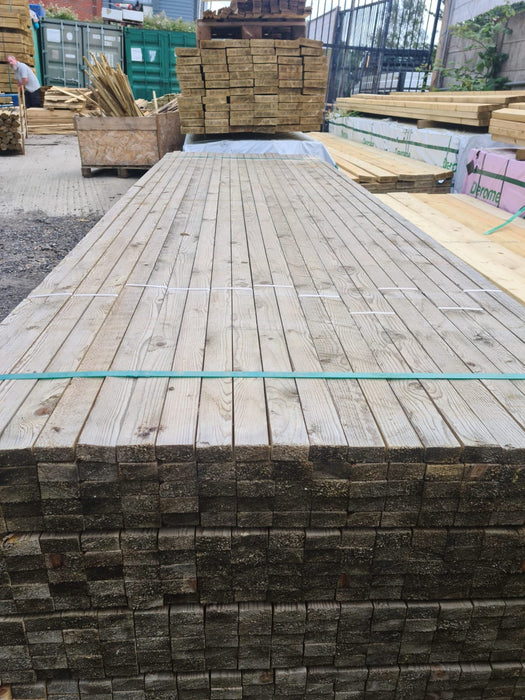 🆑 Clearance Sale 🆑 BULK BUY - Pack Of 50 x Treated Roofing Batten 50 x 25 x 5400mm 💥£225💥