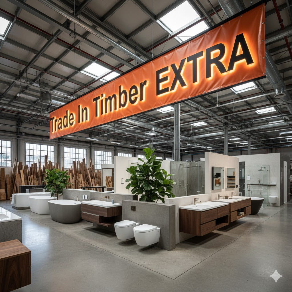 Online Bathroom Supplies – Trade In Timber EXTRA | Luxury Toilets, Showers, Baths, Wet Rooms, Sinks; Accessories