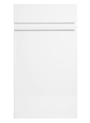 Larissa Handle Less White Gloss J Pull- Replacement Kitchen Door/Drawer Front (283mm High) - Hardware > Hardware Accessories > Cabinet Hardware > Cabinet Doors
