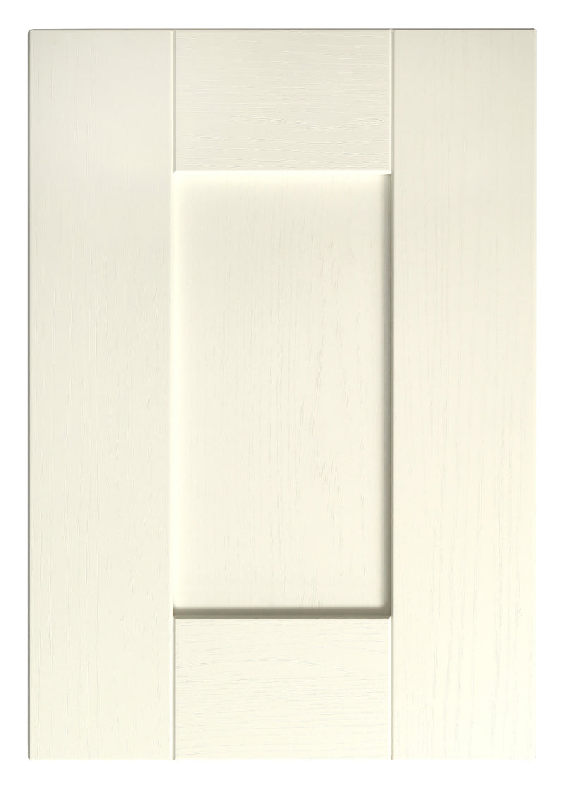 Buckingham Wood Grain Shaker Ivory- Replacement Kitchen Doors (495mm High) -