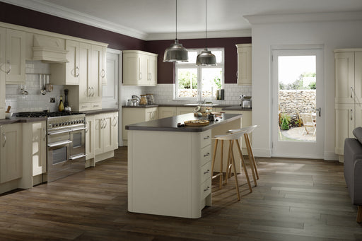 Buckingham Wood Grain Shaker Ivory- Replacement Kitchen Doors (1965mm High 3 Panel) -