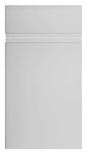 Larissa Handle Less Dove Grey Gloss J Pull- Replacement Kitchen Doors (980mm High) -