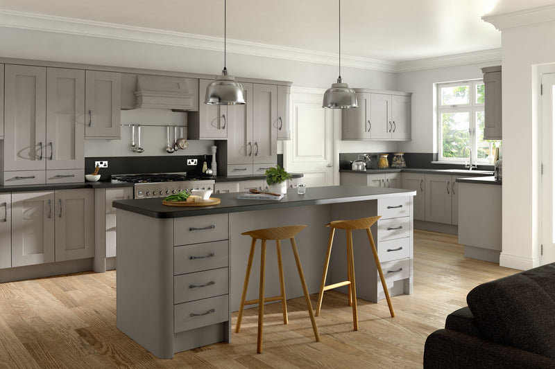 Buckingham Wood Grain Shaker Stone Grey- Replacement Kitchen Doors (715mm High) -