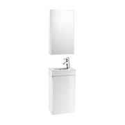 Mini Base 450mm Bathroom Unit - Basin & Bathroom Mirror Cabinet Pack - All Colours - Bathrooms