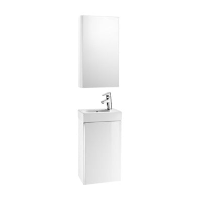 Mini Base 450mm Bathroom Unit - Basin & Bathroom Mirror Cabinet Pack - All Colours - Bathrooms