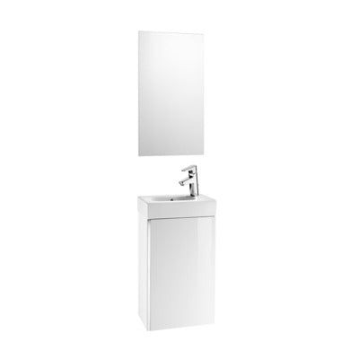 Mini Pack 450mm Base Unit, Basin, & Mirror - All Colours - Bathrooms