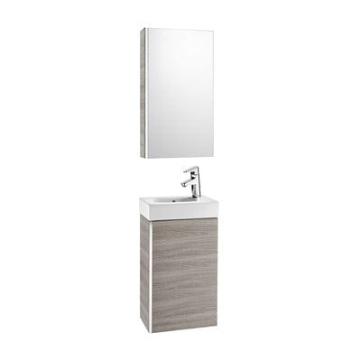 Mini Base 450mm Bathroom Unit - Basin & Bathroom Mirror Cabinet Pack - All Colours - Bathrooms