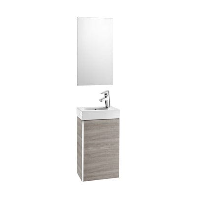Mini Pack 450mm Base Unit, Basin, & Mirror - All Colours - Bathrooms