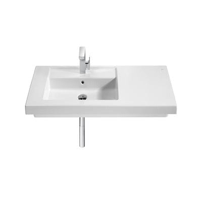 Prisma Ceramic 900mm Wall Hung Basin (Left & Right Side) - 1 Tap Hole - Bathrooms