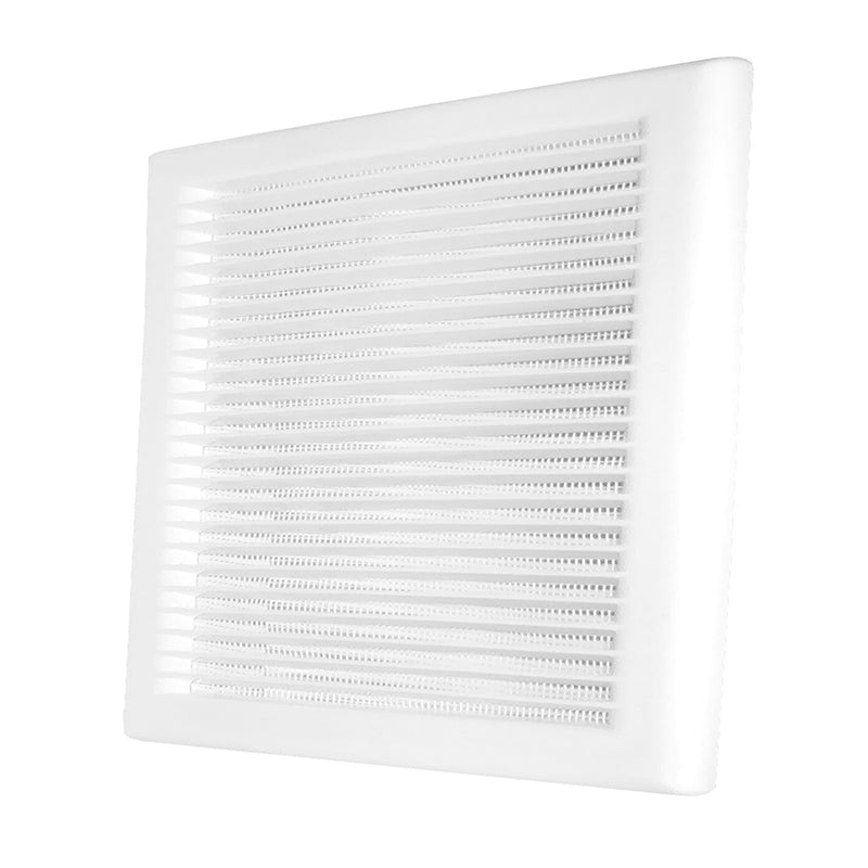 Louvre Vent White DL/100 RW LUX With Fly Mesh - Hardware > Heating, Ventilation & Air Conditioning