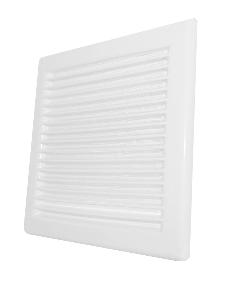 Louvre Vent White DL/135 RW LUX With Fly Mesh - Hardware > Heating, Ventilation & Air Conditioning