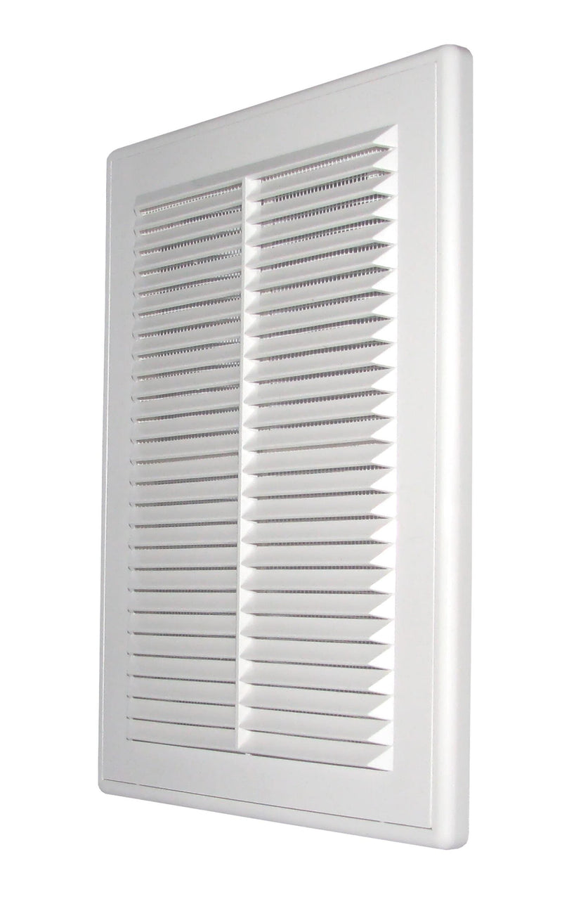 Louvre Vent D/180X250RW Classic 180mm X 250mm with Fly Screen - Hardware > Heating, Ventilation & Air Conditioning