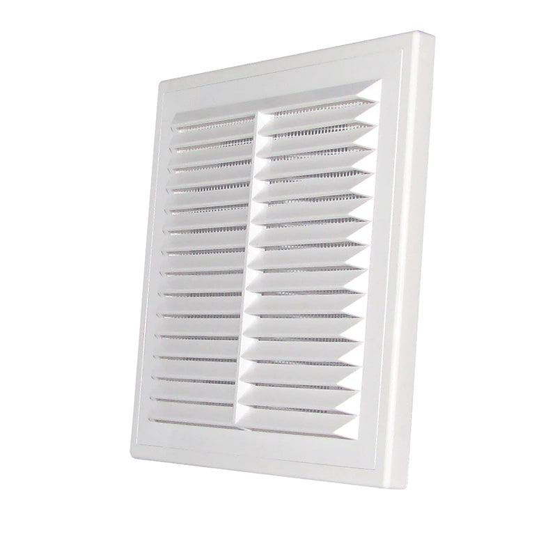 Louvre Vent D/180X250RW Classic 180mm X 250mm with Fly Screen - Hardware > Heating, Ventilation & Air Conditioning