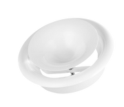 White Metal Extract Ceiling Valve 125mm - Anemostat EV - Hardware > Heating, Ventilation & Air Conditioning > Vents & Flues