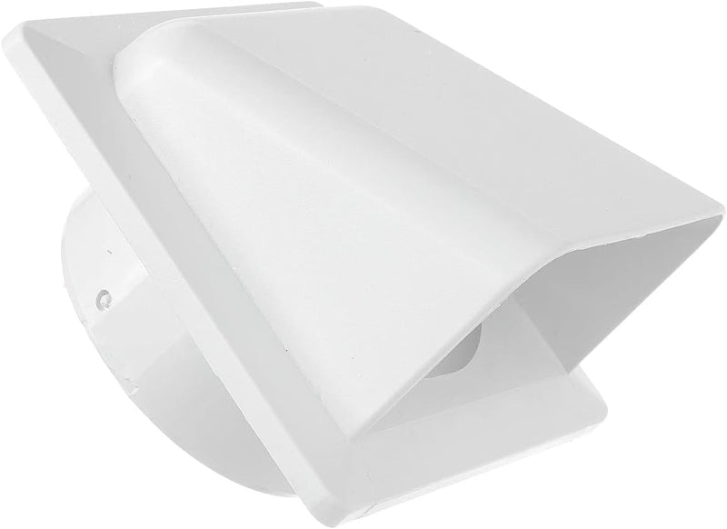 External White Louvre Vent KRD/100 fi100mm - Hardware > Heating, Ventilation & Air Conditioning