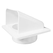 External White Louvre Vent KRD/100 fi100mm - Hardware > Heating, Ventilation & Air Conditioning