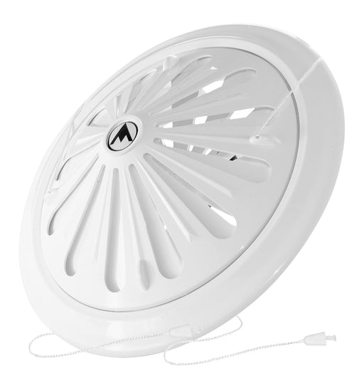 Adjustable Louvre Vent Round 80mm-160mm White - Hardware > Heating, Ventilation & Air Conditioning