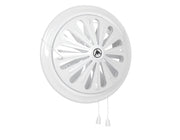 Adjustable Louvre Vent Round 80mm-160mm White - Hardware > Heating, Ventilation & Air Conditioning