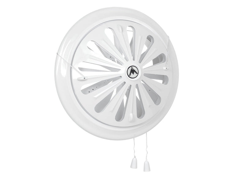 Adjustable Louvre Vent Round 80mm-160mm White - Hardware > Heating, Ventilation & Air Conditioning