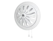 Adjustable Louvre Vent Round 80mm-160mm White - Hardware > Heating, Ventilation & Air Conditioning
