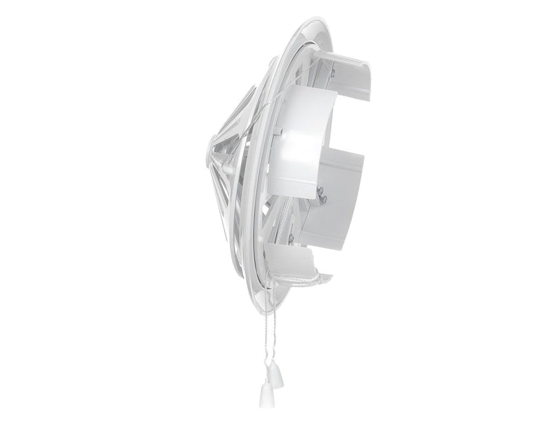 Adjustable Louvre Vent Round 80mm-160mm White - Hardware > Heating, Ventilation & Air Conditioning