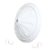 Adjustable Louvre Vent Round 80mm-160mm White - Hardware > Heating, Ventilation & Air Conditioning