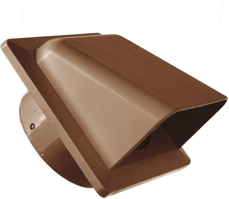 External Brown Louvre Vent KRD/100B fi100mm - Hardware > Heating, Ventilation & Air Conditioning