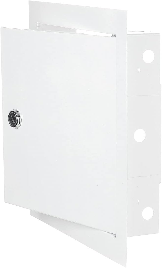 Access Panel Door Metal With Lock, White 200mm x 300mm - Hardware > Building Materials > Hatches