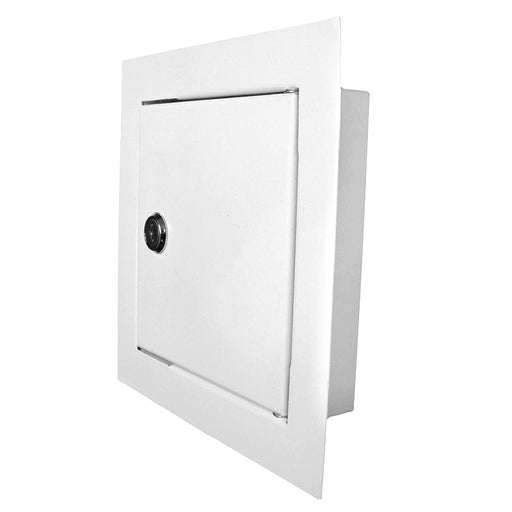 Access Panel Door Metal With Lock, White 200mm x 250mm - Hardware > Building Materials > Hatches