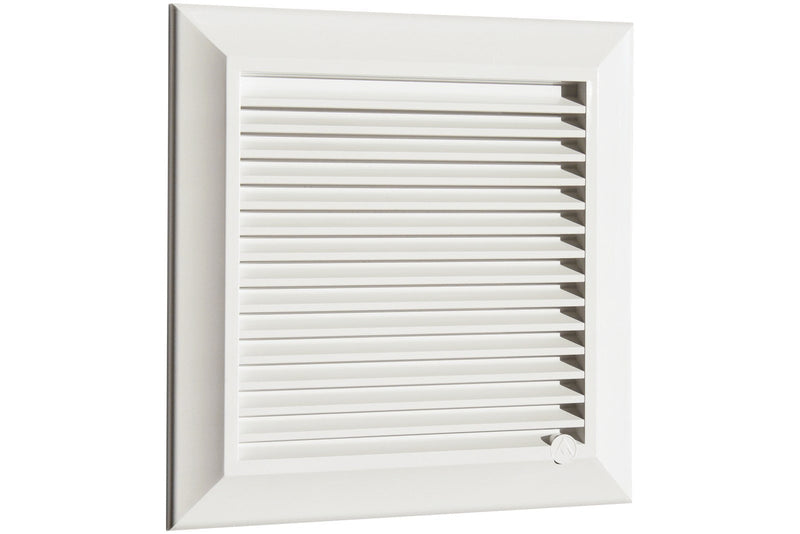 Louvre Vent White Duo Smart 135 fi 125mm With Fly Mesh - Hardware > Heating, Ventilation & Air Conditioning