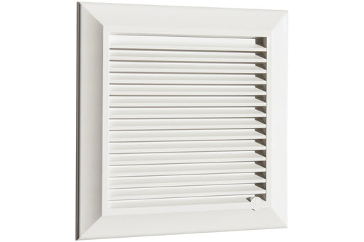 Louvre Vent White Duo Smart 165 With Fly Mesh - Hardware > Heating, Ventilation & Air Conditioning