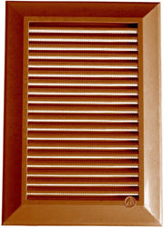 Louvre Vent Duo Smart 90/240 Brown 90mm x 240mm With Fly Mesh - Hardware > Heating, Ventilation & Air Conditioning