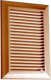 Louvre Vent Duo Smart 90/240 Brown 90mm x 240mm With Fly Mesh - Hardware > Heating, Ventilation & Air Conditioning