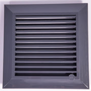 Louvre Vent Graphite Duo Smart 140/210 140mm X 210mm With Fly Mesh - Hardware > Heating, Ventilation & Air Conditioning