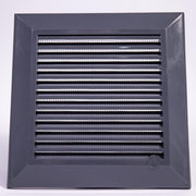 Louvre Vent Graphite Duo Smart 140/210 140mm X 210mm With Fly Mesh - Hardware > Heating, Ventilation & Air Conditioning